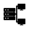 Data hosting Vector icon which can easily modify or edit Royalty Free Stock Photo