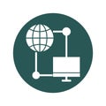 Data hosting Vector icon which can easily modify or edit Royalty Free Stock Photo
