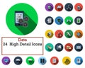 Data Icon Set Royalty Free Stock Photo