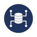 Data infrastructure Vector icon which can easily modify or edit Royalty Free Stock Photo