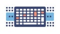 Data Input to Keyboard, Information Processing. vector design Generative AI Royalty Free Stock Photo