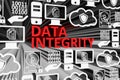 DATA INTEGRITY concept blurred background