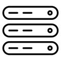 Data  Isolated Vector icon easily edit or modify Royalty Free Stock Photo
