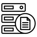 Data  Isolated Vector icon easily edit or modify Royalty Free Stock Photo