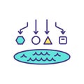 Data lake RGB color icon Royalty Free Stock Photo