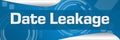 Data Leakage Blue Abstract Background Horizontal Royalty Free Stock Photo