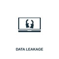 Data Leakage icon. Premium style design from corruption icon collection. Pixel perfect Data Leakage icon for web design