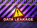 Data Leakage Information Flow Loss 2d Illustration Royalty Free Stock Photo