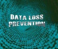 Data Loss Prevention Security Shield 3d Illustration