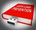 Data Loss Prevention Security Shield 3d Rendering