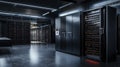 Data management event showcasing digital information systems in modern server room technology environment