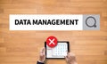 DATA MANAGEMENT File Database Cloud Network Royalty Free Stock Photo