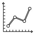 Data Visualization outline vector icon which can easily modify or edit Royalty Free Stock Photo