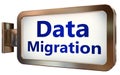 Data Migration on billboard background