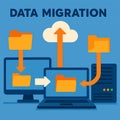 Data Migration Concept â AI generated Royalty Free Stock Photo