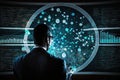 data mining expert, analyzing large set of data to uncover patterns and trends Royalty Free Stock Photo