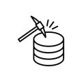 Data mining icon Royalty Free Stock Photo