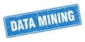 data mining sign. data mining grunge stamp. Royalty Free Stock Photo