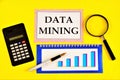 Data mining-a text label and a successful business research diagram