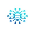Data mining vector icon on white Royalty Free Stock Photo