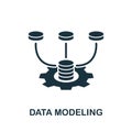 Data Modeling icon. Simple element from website development collection. Filled Data Modeling icon for templates