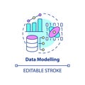 Data modelling concept icon Royalty Free Stock Photo