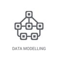 Data modelling icon. Trendy Data modelling logo concept on white