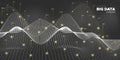 Data Motion. White Statistic Visualization. Royalty Free Stock Photo