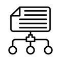 Data network Isolated Vector icon which can easily modify or edit Royalty Free Stock Photo