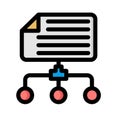 Data network Isolated Vector icon which can easily modify or edit Royalty Free Stock Photo