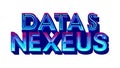 Data Nexus Title Icon, Central Information Hub, Powerful Data Connection, vector design Generative AI Royalty Free Stock Photo