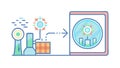Data Optimization Flow Icon, Efficiency Process Visual, vector design Generative AI Royalty Free Stock Photo