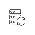 Data optimization line icon