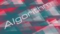 Data process analytics algorithm, vector triangle background conception Royalty Free Stock Photo