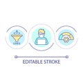 Data processing loop concept icon Royalty Free Stock Photo