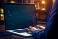 Data protection in action hands type username and password for secure online login