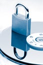 Data Protection (Blue tint) Royalty Free Stock Photo