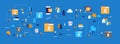 Data protection padlock security privacy database concept folder password protect isometric map internet mobile computer
