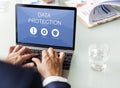Data Protection Privacy Networking Concept Royalty Free Stock Photo