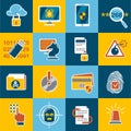 Data Protection Set Royalty Free Stock Photo