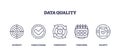Data Quality icons depict accuracy, completeness, consistency, timeliness, and validity. ...