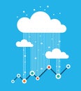 Data rain, data traffic Royalty Free Stock Photo