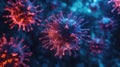 data realistic ai analysis of virus mutation Royalty Free Stock Photo