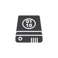 Data recovery external binary icon vector Royalty Free Stock Photo