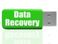 Data Recovery Pen drive Means Safe Files Transfer Royalty Free Stock Photo