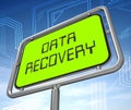 Data Recovery Software Bigdata Restoring 3d Illustration