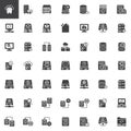 Data recovery vector icons set Royalty Free Stock Photo