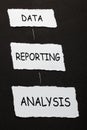 Data Reporting Analysis Royalty Free Stock Photo