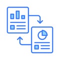 Data reports vector design in modern style, premium icon of data report