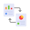 Data reports vector design in modern style, premium icon of data report